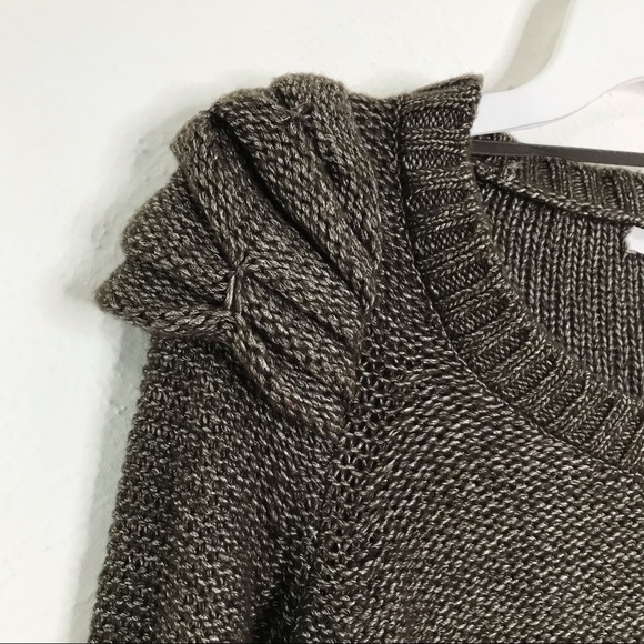 BCBGeneration Wool Blend Brown Crop Sweater SMALL - Picture 4 of 8